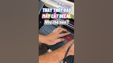 Cách thay thớt dao máy cắt decal dễ dàng tại #thegioidecal #maycatdecal #graphtec #mimaki