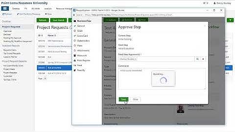 Team Dynamix PLNU Project Intake Process
