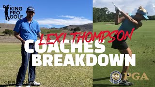 Breakdown of Lexi Thompson’s Swing | Golf Instruction | King Pro Golf Coaching