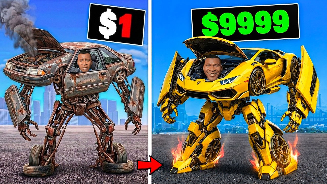 Every Time I Crash My TRANSFORMER CARS Gets More Expensive in GTA