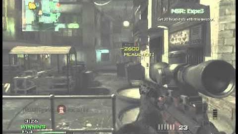 MW3: MSR Triple Headshot Feed