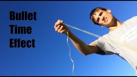 Bullet Time Effect with ONE camera!