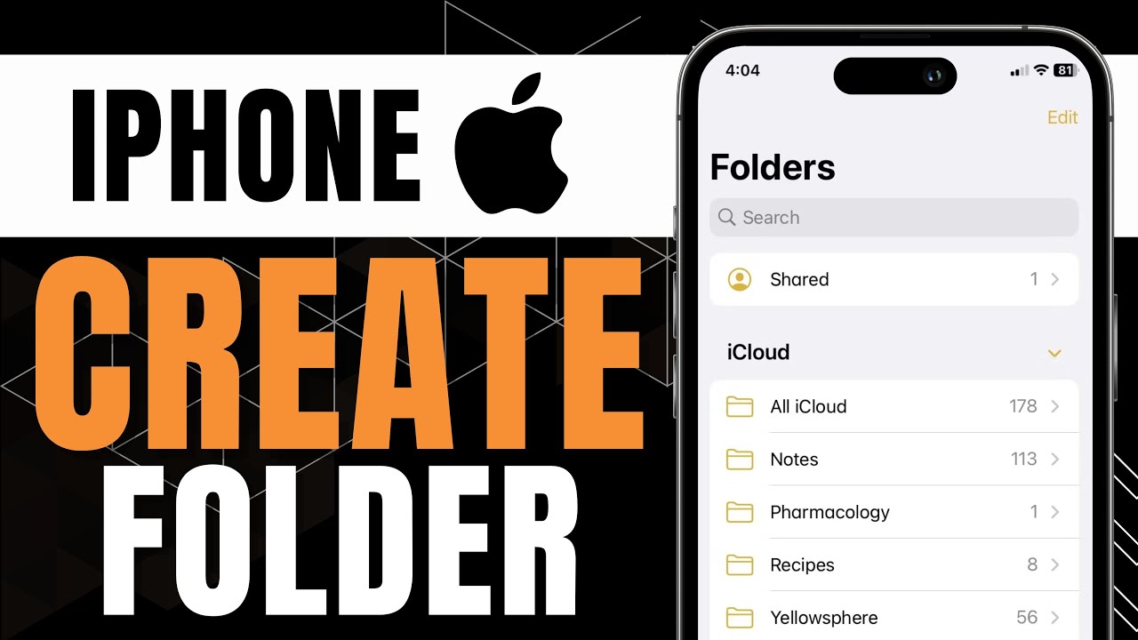 How To Create Folder On IPhone YouTube