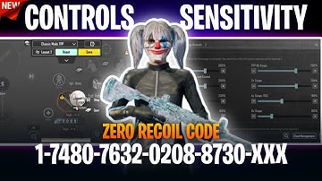 NEW UPDATE 3.7 🔥 BEST SENSITIVITY CODE + CONTROL SETTINGS BGMI || BGMI / PUBG MOBILE