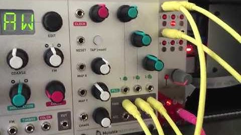 Mutable Instruments GRIDS and soundmachines SD1 Simpledrum.