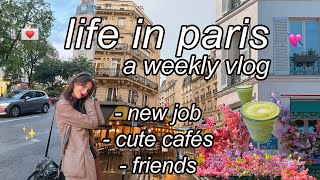 My 9-5 Office Job in Paris, Going Back to University & Café hopping 💘 | Life in Paris, France