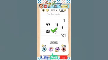 Brain Test: Tricky Puzzles level 16#braintest @easygaming