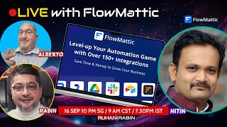 FlowMattic - No-Code WordPress Automation LIVE Demo with Sessions.us and WP Users