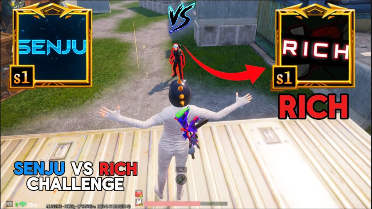 🤯SENJU VS RICH PUBG MOST INSANE 1v1 🔥 WHO DO YOU THINK WIN 😈 