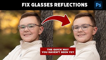 Remove reflections from Glasses in Photoshop in SECONDS (The trick you don