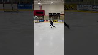 Post practice ice hockey shooting drill #hockeyiq #hockey #hockeyplaying