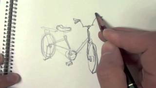 自転車のカンタンイラストを12個のアルファベットで描く 自分の絵を取り戻す