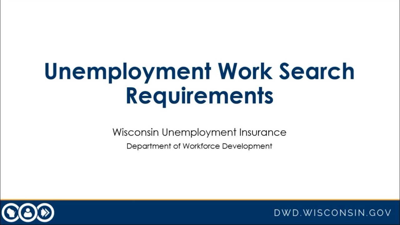 Unemployment Work Search Requirements YouTube Unemployment Work Search Requirements YouTube