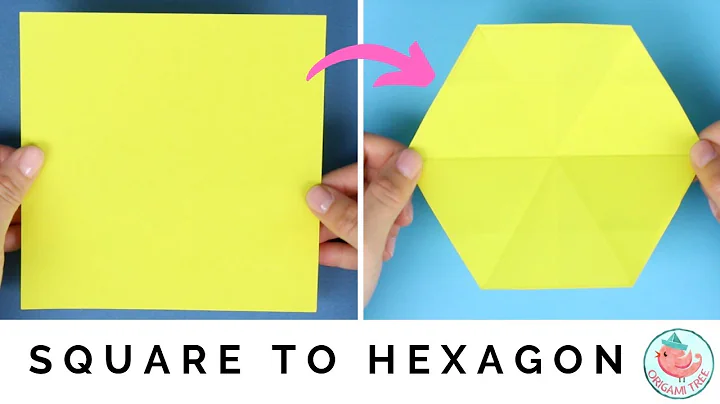 How to Make a Hexagon from a Square - How to Cut a Hexagon!
