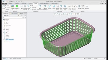 Modelling of Basket in Creo|| Use of Axis Pattern, Sweep in Creo