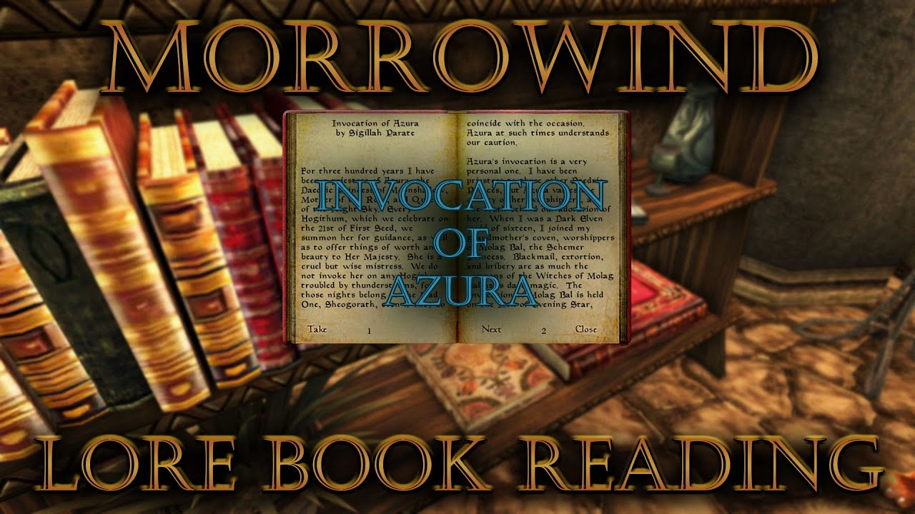 Invocation of Azura | Elder Scrolls LORE BOOK READING [Morrowind]
