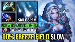 90% AOE FREEZE FIELD SLOW Support Crystal Maiden Unlimited Explosion Frostbite DPS Dota 2
