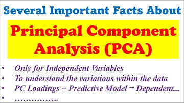 Important Facts on PCA || Principal Component Analysis || Basics of PCA || #ursgisg #statistics