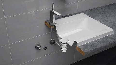 Waste and overflow system CLOU for lever operation installation | KALDEWEI