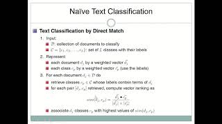 Lecture 8.5 Naive Text Classification