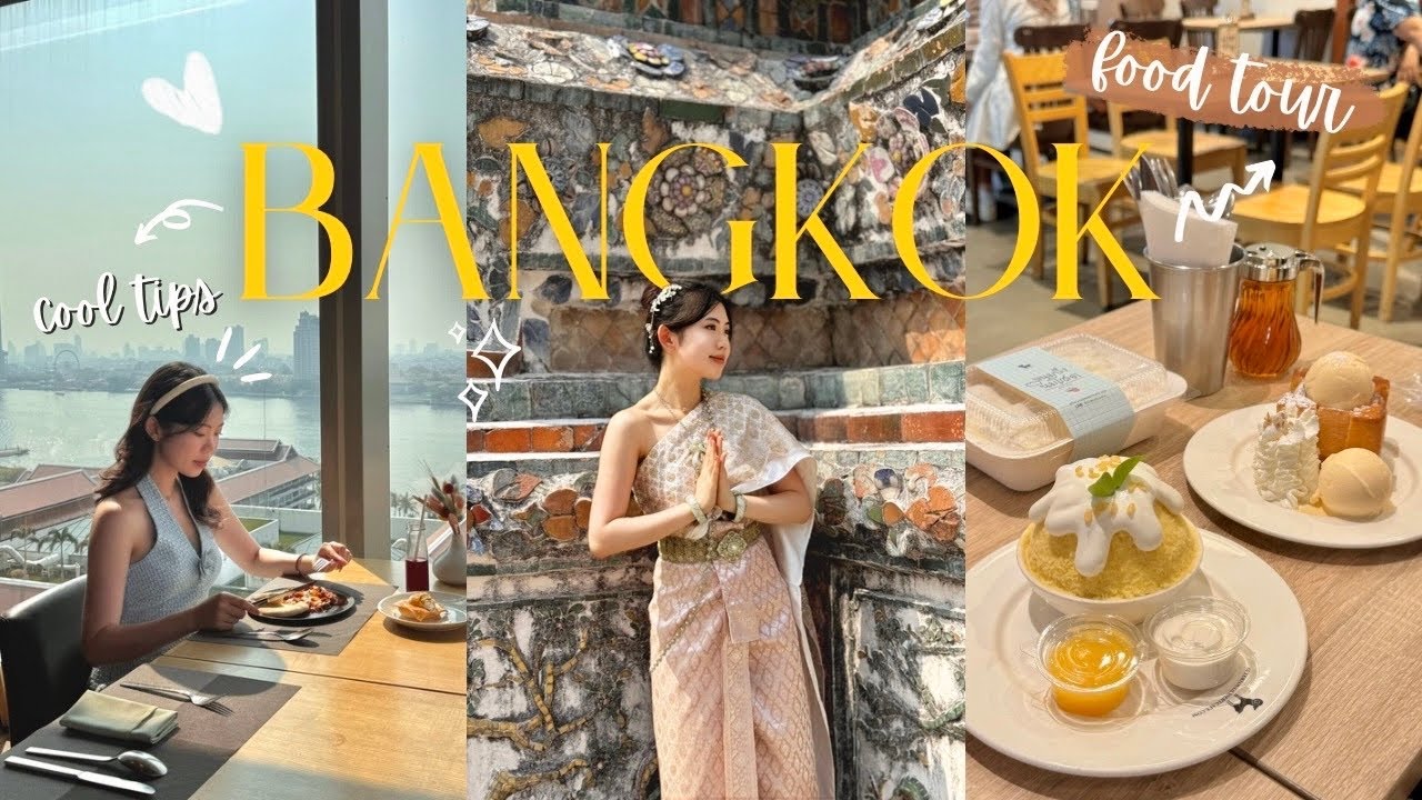 Outline Video Ăn Chơi Sập Bangkok ♡ Tip Du Lịch Tự Túc Thái Lan, quán ăn ngon, Michelin etc
