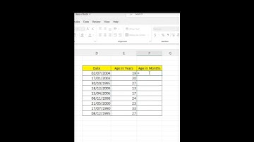 How to calculate age from date in excel. Datedif formula