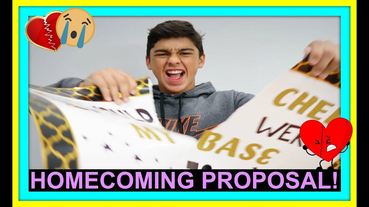 HOMECOMING PROPOSAL GONE WRONG! | 2018 PROPOSAL