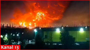 Ukrainian drones struck one of Russia