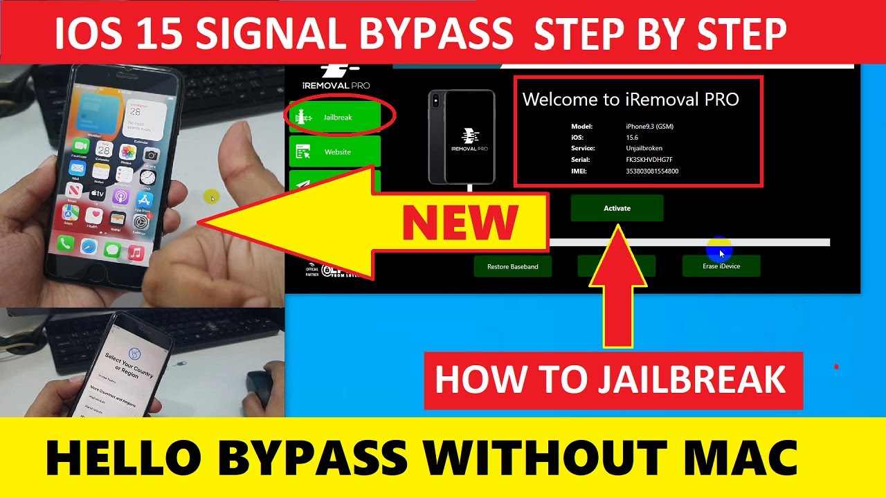 IRemoval Pro IOS 15 Bypass With Signal Without Mac Jailbreak IOS IRemoval Pro IOS 15 Bypass With Signal Without Mac Jailbreak IOS