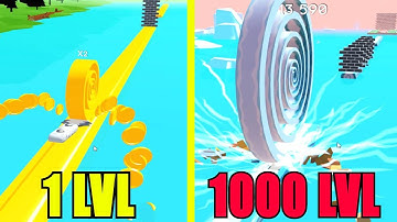 Spiral Roll All levels Review (Android, iOs) 1 LVL Vs 1000 LVL