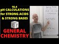 Understanding pH Calculations for Strong Acids and Bases