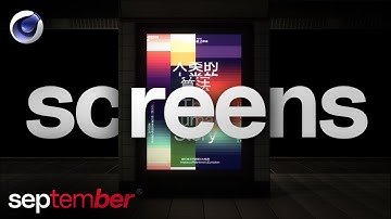 Creating Quick ANIMATED Screens in Cinema 4D and Octane (3D Quick Tips) │ september ®