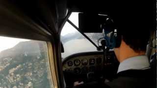 GoPro hero 2 HD (1080p) flying-Sea Plane flight-C172N (I-PVLC)-Flying with navigation aids (V.O.R.)