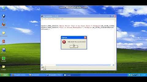 Flat Assembler GUI Tutorial - 1 (MessageBox Example)