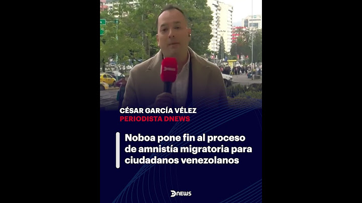 Noboa pone fin al proceso de amnistía migratoria para ciudadanos venezolanos