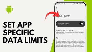 Как установить ограничения на объем данных для отдельных приложений на Android screenshot 5