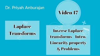 Laplace transforms - Inverse Laplace transform - Problems