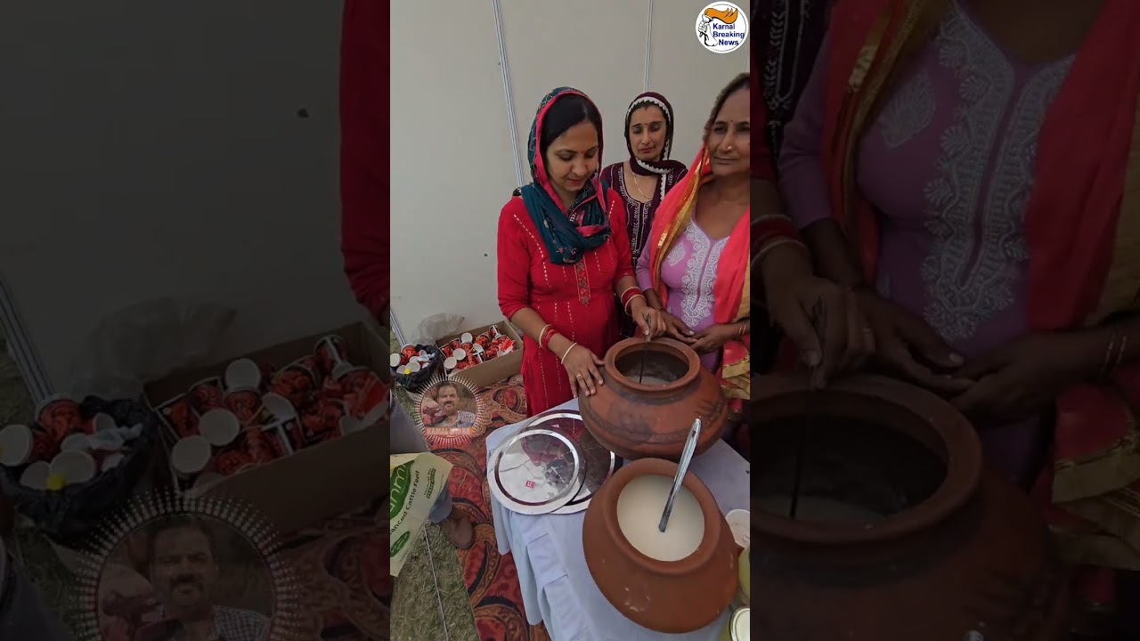 महिलाएं चलाती हैं Dairy लाल लस्सी गांव में बना घी तैयार कर बनाई पशु मेले में Stall 
