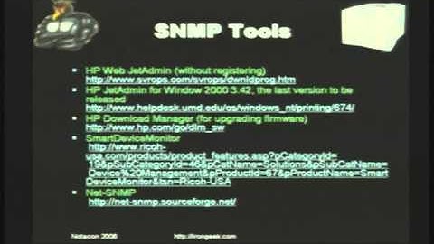 NOTACON 3  Network Printer Hacking