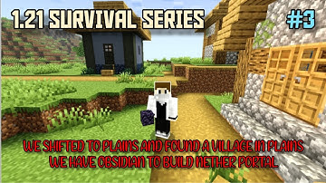 We Found Obsidian To Build Nether Portal || 1.21 Survival Series :- #3 || GAMING WITH SRIRAJ