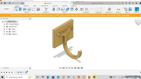Towel Hook Design | Fusion 360 Software |
