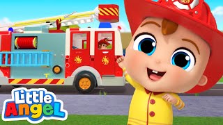 The Fire Truck Song | What Is That Sound? | Best Cars & Truck Videos For Kids