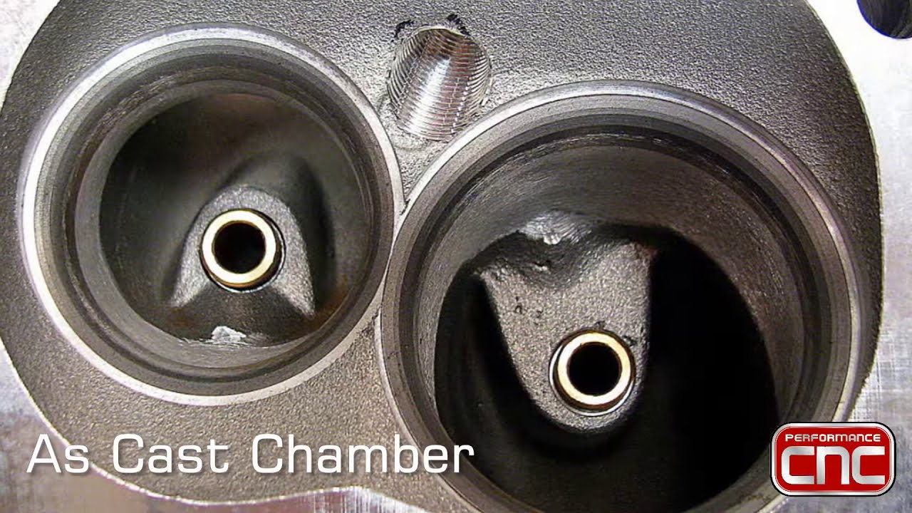 CNC Cylinder Head Porting Big Block Chevrolet BBC cutting 5 Axis YouTube