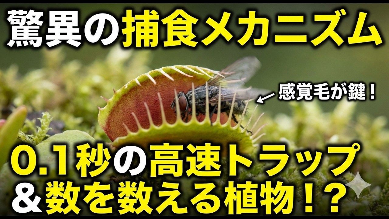 狩りをする植物：ハエトリソウの秘密の仕組み