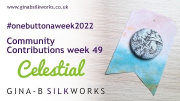 Celestial - One Button a Week 2022, week 49 / wonderful hand made buttons