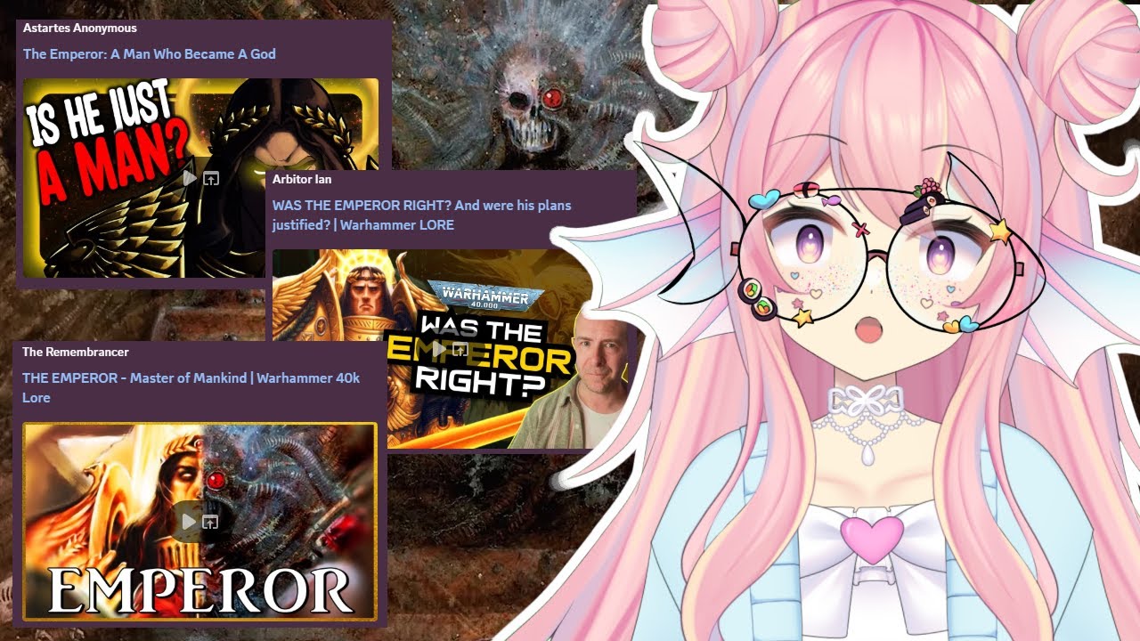 Theraphish VTuber REACTS to the Emperor's Lore. Is he HIM?! | Warhammer 40k |  Reactkkana