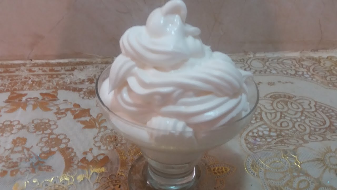 الكريمة السحرية  رائعة  la crème chantilly magique très réussi