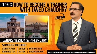 Become a Trainer | Javed Chaudhry | SX1K