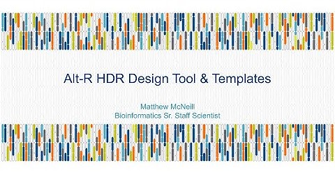 Alt-R HDR Design Tool & Templates