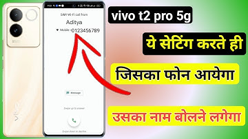 vivo t2 pro 5g caller id announcement setting | how to set caller id announcement in vivo t2 pro 5g